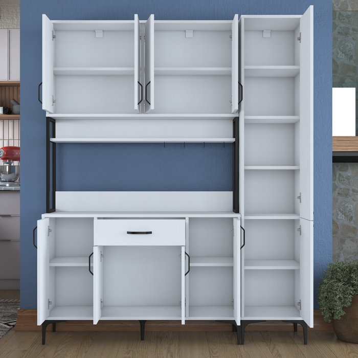 Hanah Home Armario Multiusos Blanco 160x198,6x40 cm